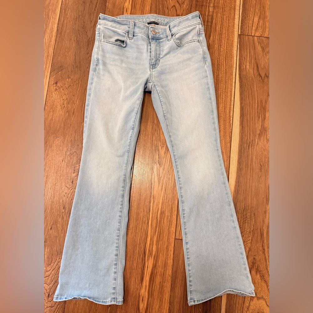 American Eagle Outfitters Light Blue Flare Jeans